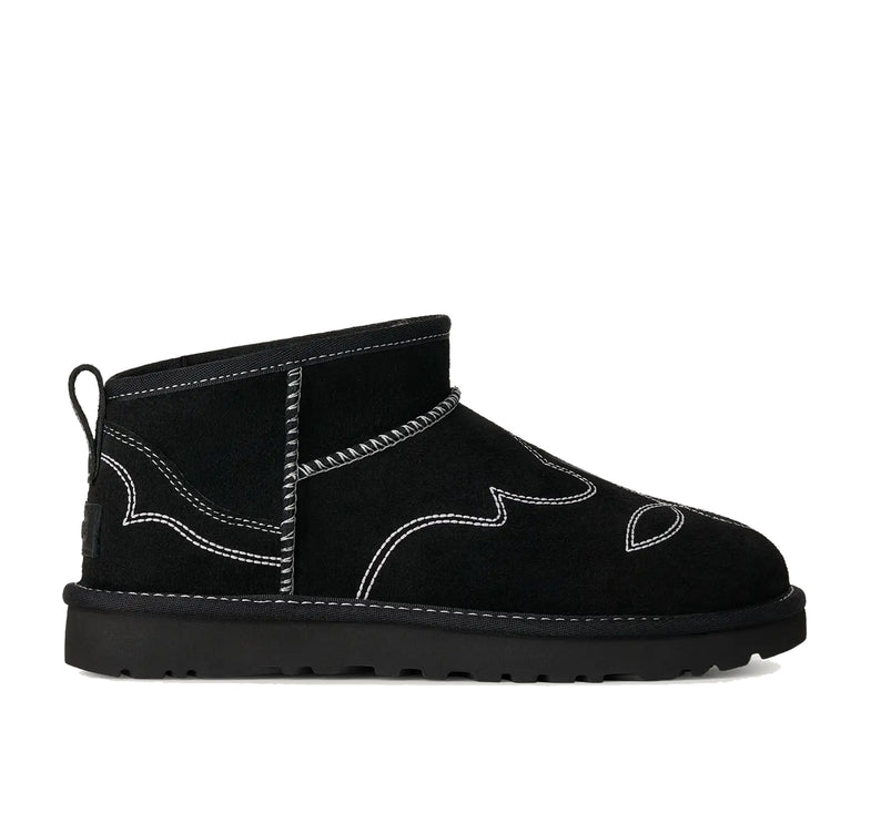 UGG Women's Classic Ultra Mini Western Black