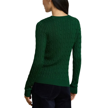 Polo Ralph Lauren Women's Button-Trim Cable-Knit Sweater Moss Agate