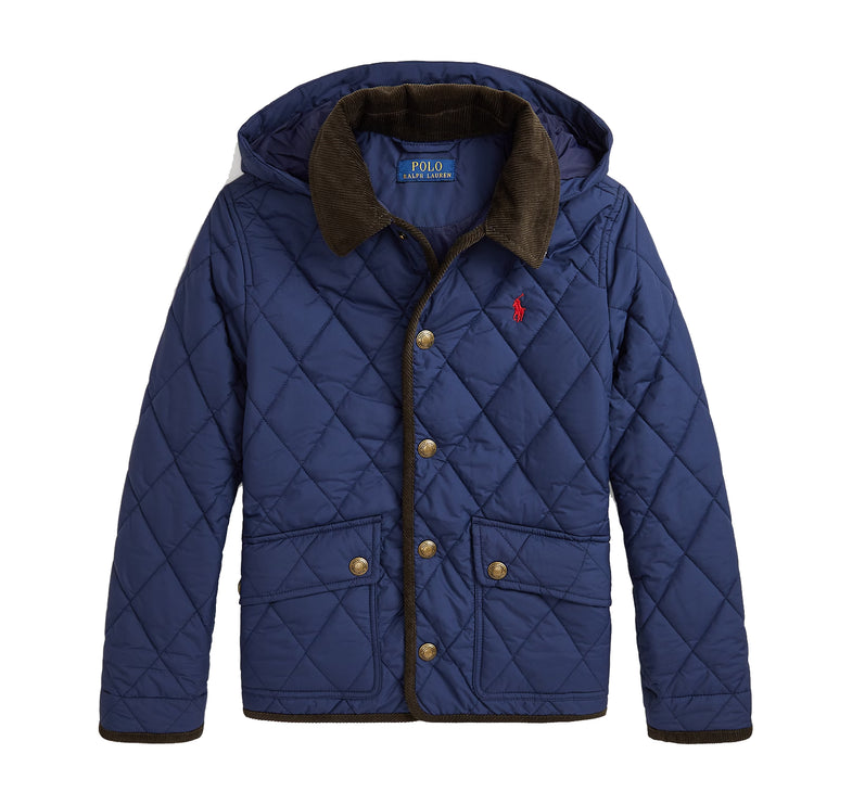 Polo Ralph Lauren Boy's Hooded Barn Jacket Newport Navy