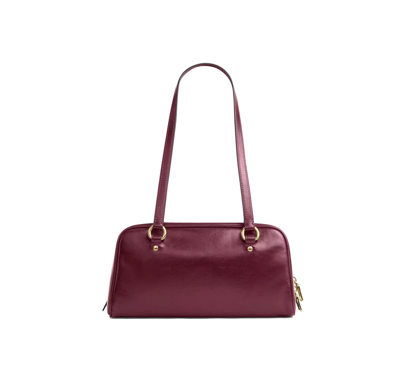 Coach Women's Sydney Shoulder Bag Gold/Dark Cherry