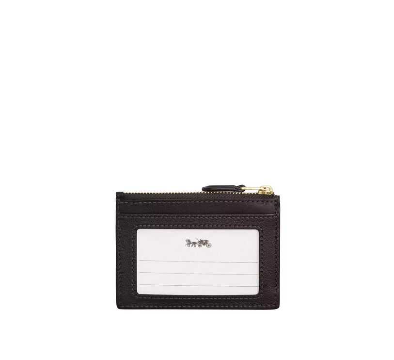 Coach Women's Mini Skinny ID Case In Signature Chenille Gold/Truffle