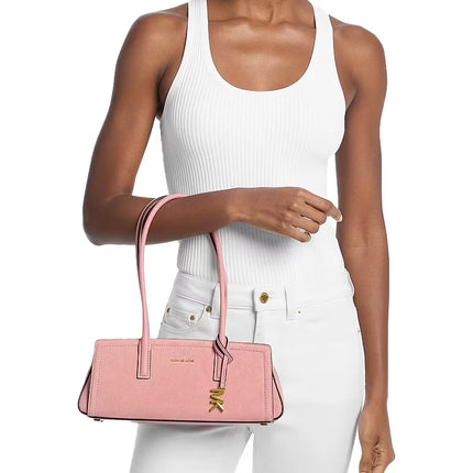 Michael Kors Women's Laila Small Suede Shoulder Bag Primrose