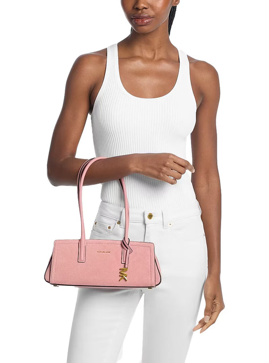 Michael Kors Women's Laila Small Suede Shoulder Bag Primrose
