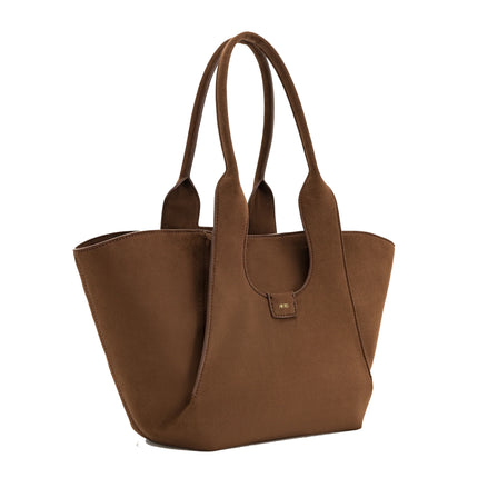 JW PEI Women's Cara Faux Suede Tote Bag - Mocha Brown