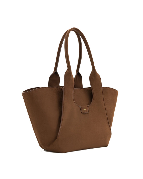 JW PEI Women's Cara Faux Suede Tote Bag - Mocha Brown