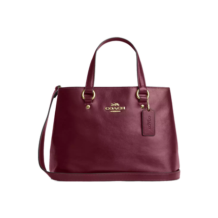 Coach Women's Station Carryall Bag Gold/Dark Cherry