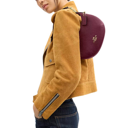 Coach Women's Mini Payton Bag Gold/Dark Cherry