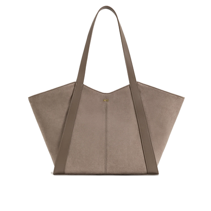JW PEI Women's Kiana Large Capacity Faux Suede Tote Bag - Taupe