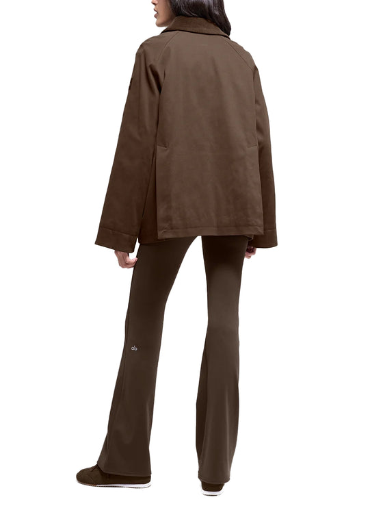 alo Women's Twill Barn Jacket Espresso
