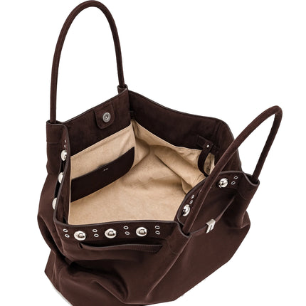JW PEI Women's Hana Large Faux Suede Tote Bag - Deep Brown