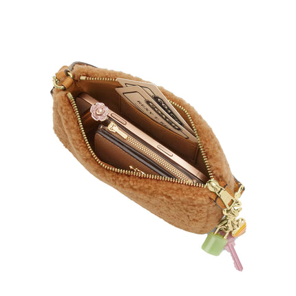 Coach Women's Nolita 19 In Shearling Gold/Natural