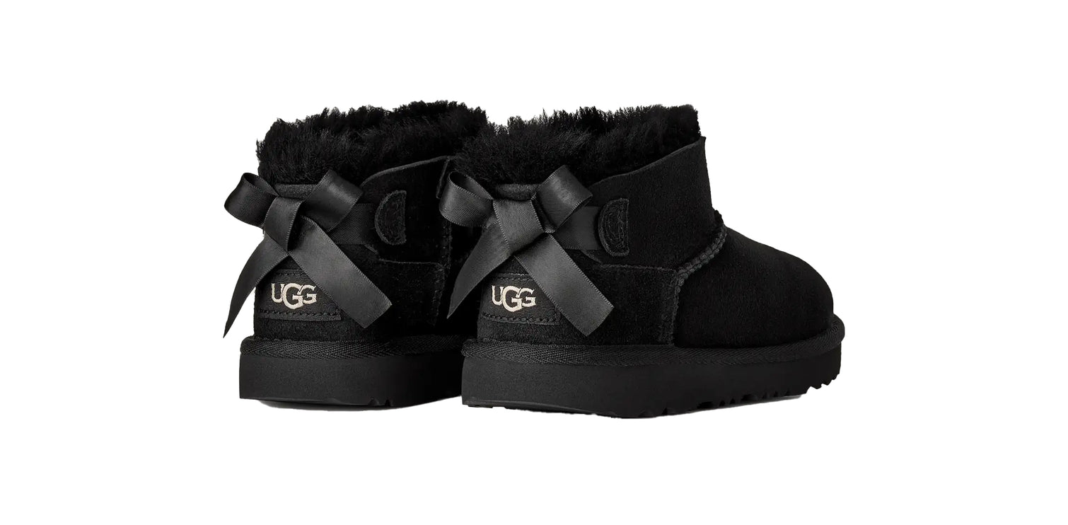 UGG Big Kids' Ultra Mini Bailey Bow Black