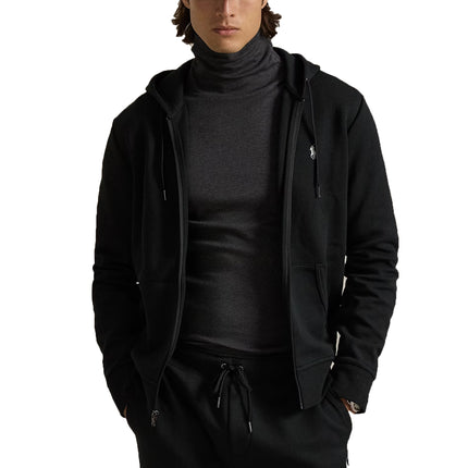 Polo Ralph Lauren Men's Double-Knit Full-Zip Hoodie Polo Black