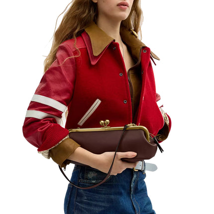 Coach Women's Kisslock Frame Bag 30 Brass/Maple