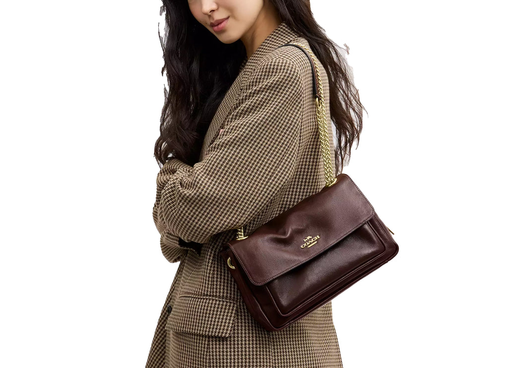 Coach Women's Elodie Crossbody Bag 24 Gold/Maple