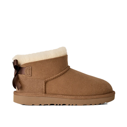 UGG Big Kids' Ultra Mini Bailey Bow Chestnut