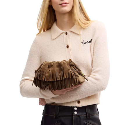 Coach Women's Faye Shoulder Bag With Fringe Gold/Cedar