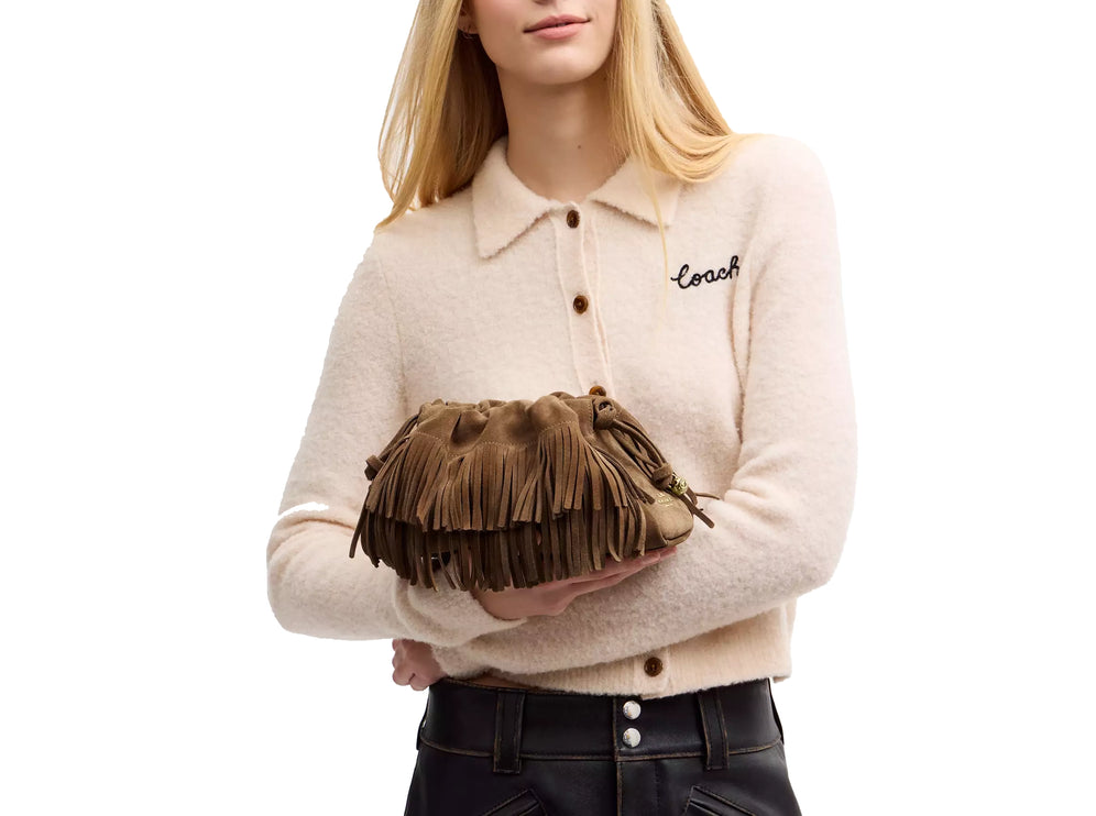 Coach Women's Faye Shoulder Bag With Fringe Gold/Cedar