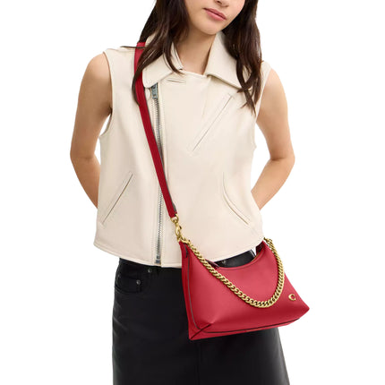 Coach Women's Juliet Shoulder Bag 25 Brass/Poppy