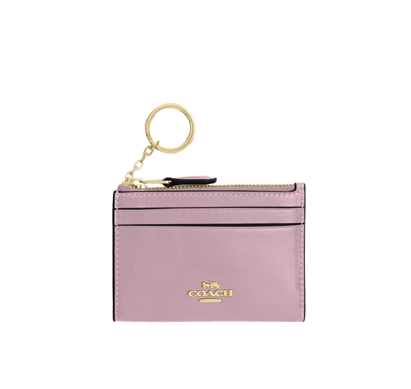 Coach Women's  Mini Skinny ID Case Gold/Carnation