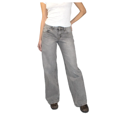 Subdued Women's Wings Low-Waist Jeans Light Gray