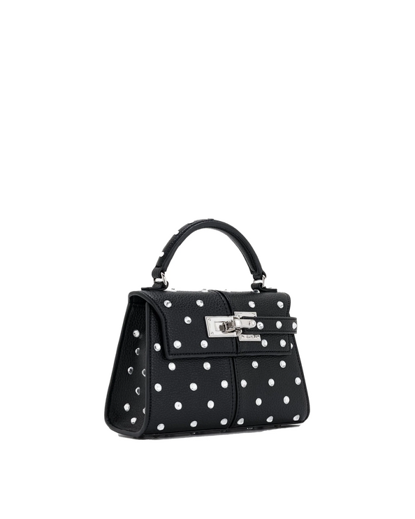 JW PEI Women's Elise Artificial Crystal Top Handle Bag Black/Silver