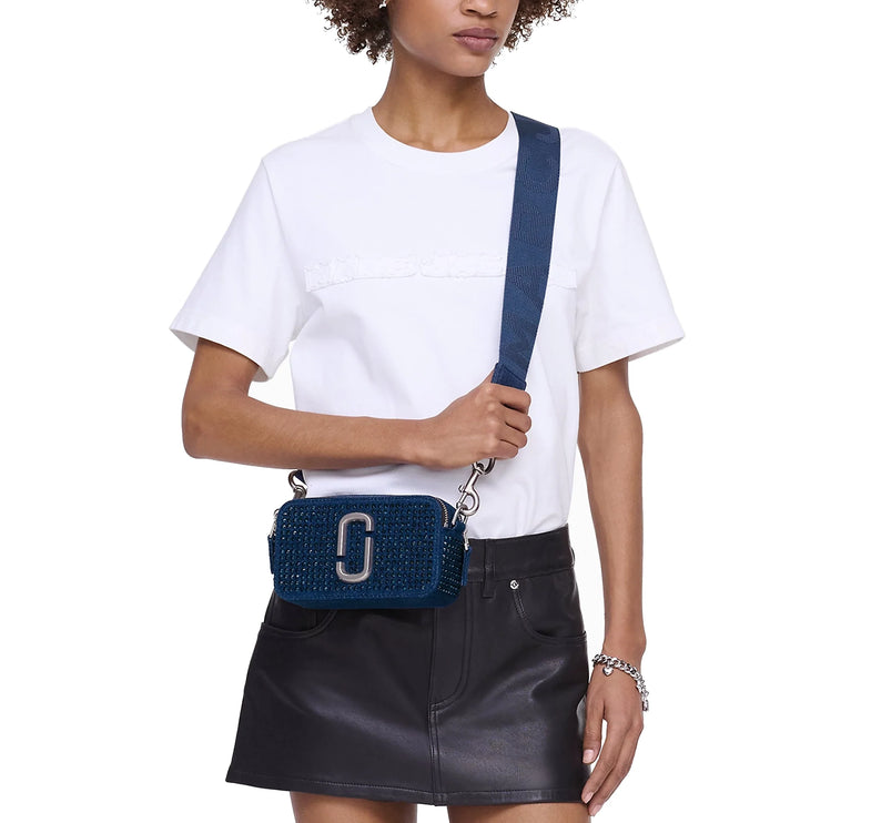 Marc Jacobs Women's The Cyrstal Denim Snapshot Blue