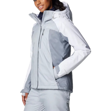 Columbia Women's Snowy Summit Insulated Jacket Cirrus Grey/Tradewinds Grey/White Dbby