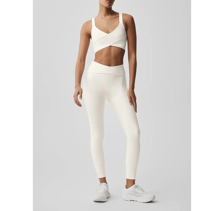 alo Women's Airlift High-Waist 7/8 Horizon Legging Ivory