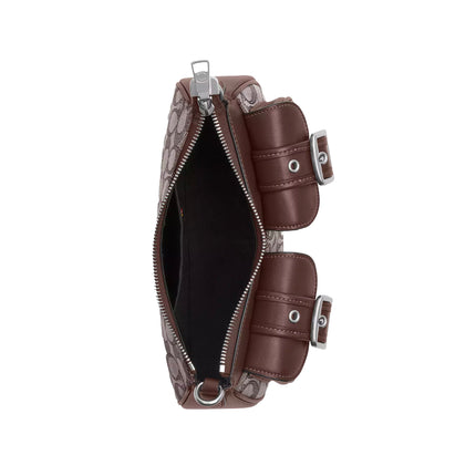 Coach Women's Ashton Bag In Signature Jacquard Silver/Oak/Maple