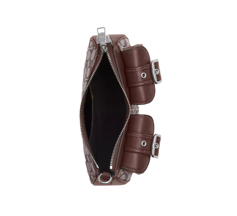 Coach Women's Ashton Bag In Signature Jacquard Silver/Oak/Maple