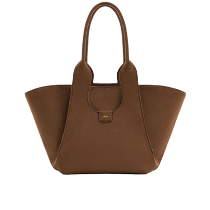 JW PEI Women's Cara Faux Suede Tote Bag Mocha Brown