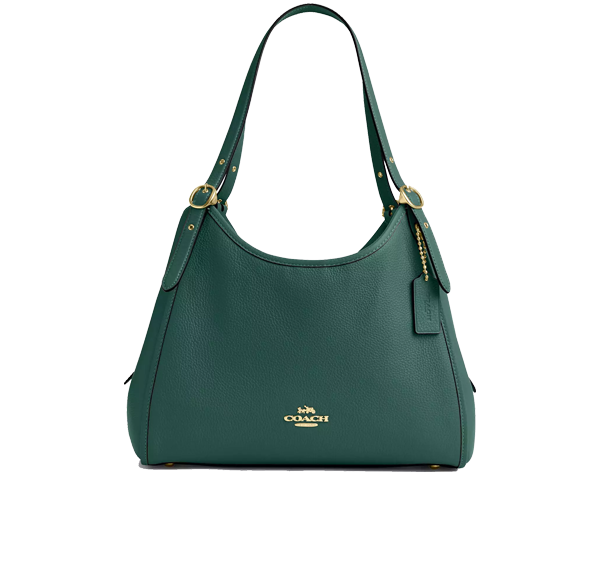 Coach Women's Erin Shoulder Bag Gold/Emerald