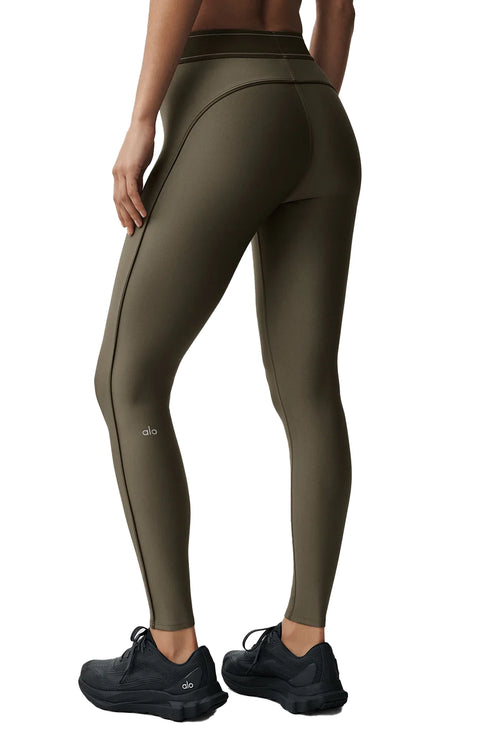 alo Women's Airlift High-Waist Suit Up Legging Olive Tree/Olive Tree