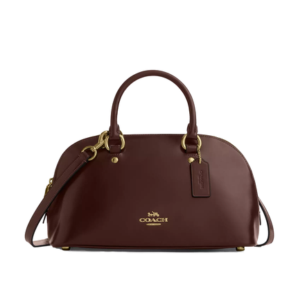 Coach Women's Lara Satchel Bag Gold/Maple