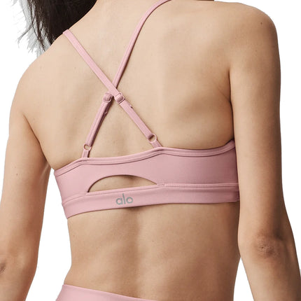 alo Women's Airlift Intrigue Bra Vintage Pink