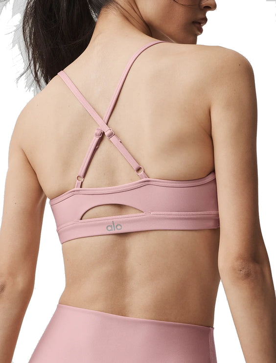 alo Women's Airlift Intrigue Bra Vintage Pink