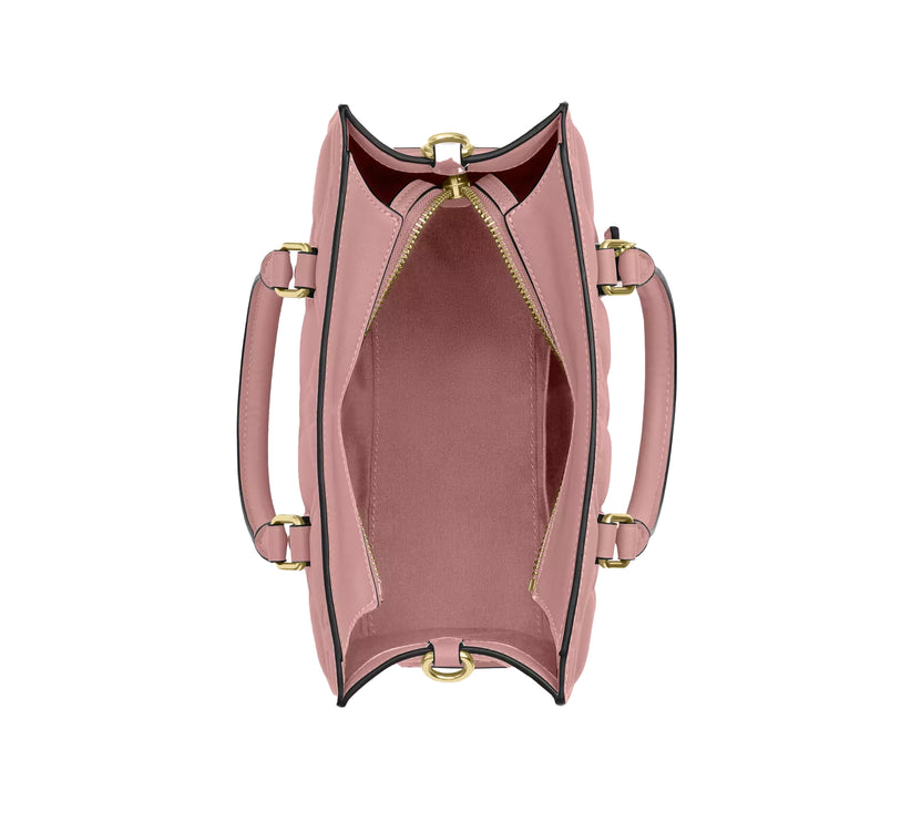 Coach Women's Maggie Small Tote Bag In Signature Leather Gold/Pink Petal