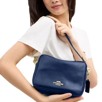 Coach Women's Carey Crossbody Bag Gold/Deep Blue