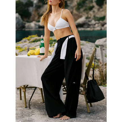 alo Women's High-Waist Dreamscape Trouser (Regular) Black