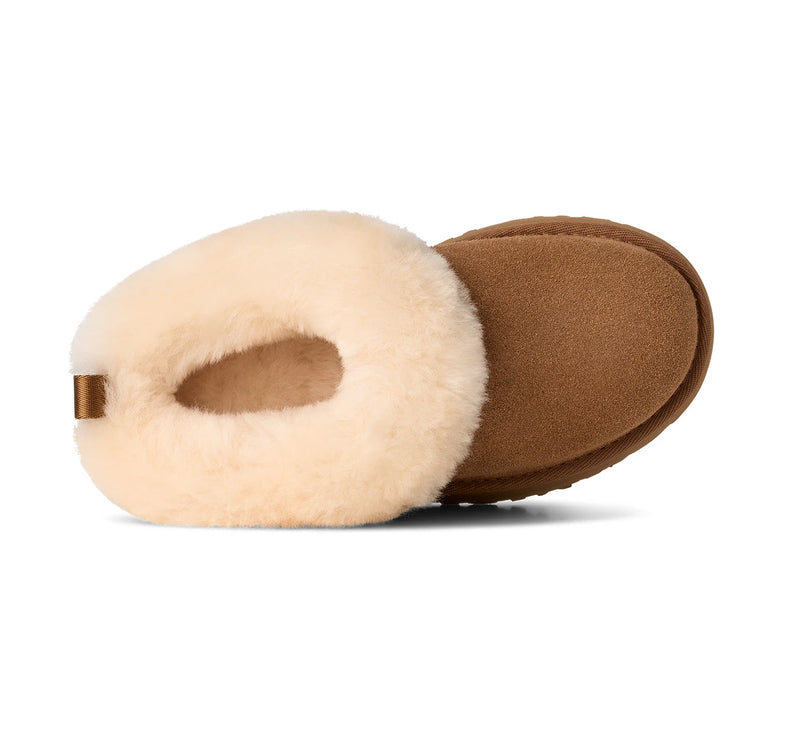 UGG Tazzelle çocuk terliği, kahverengi (chestnut) süet