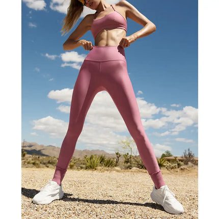 alo Women's 7/8 High-Waist Airlift Legging Pink Wild Rose
