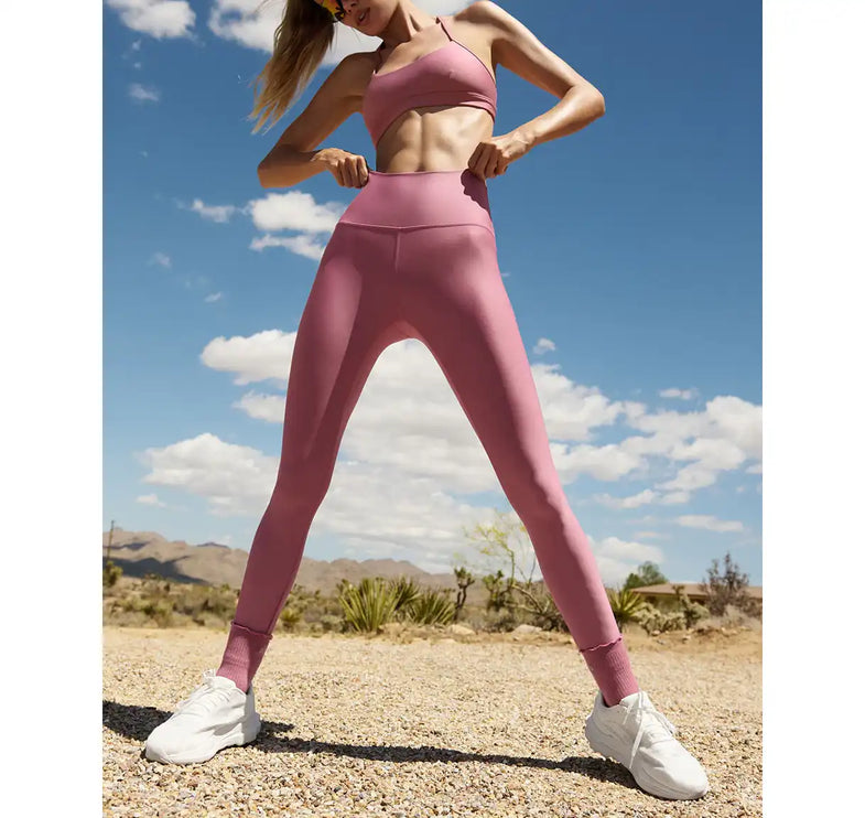 alo Women's 7/8 High-Waist Airlift Legging Pink Wild Rose