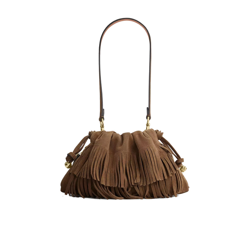 Coach Women's Faye Shoulder Bag With Fringe Gold/Cedar