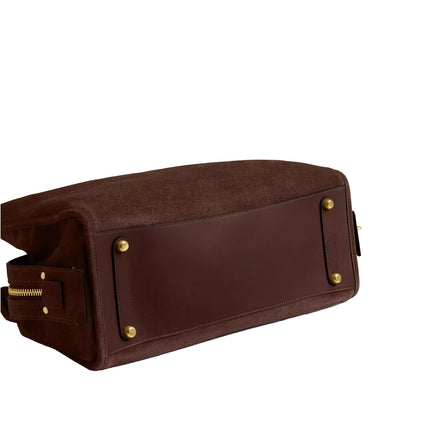 Coach Women's Rogue Bag 40 Suede/Brass/Dark Chocolate