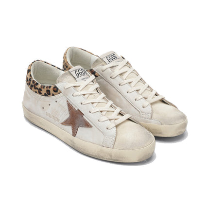 Golden Goose Women's Super Star Beige Sneaker with Pony Hair
