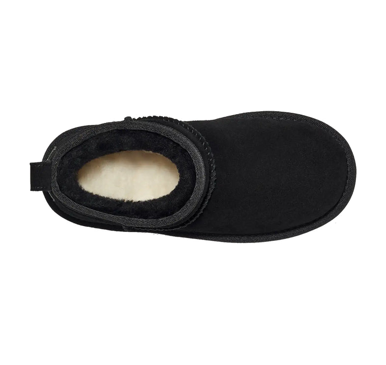 UGG Classic Ultra Mini Platform çocuk botu, siyah süet