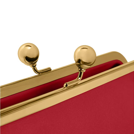 Coach Women's Kisslock Frame Bag 30 Brass/Poppy