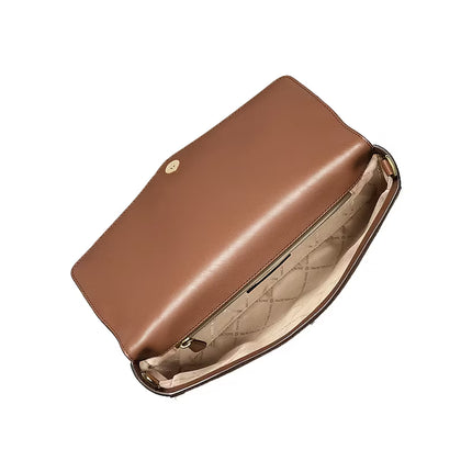 Michael Kors Women's Kacey Large Convertible Crossbody Bag Luggage/Gold
