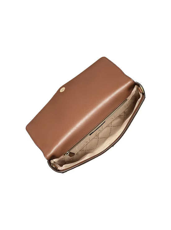 Michael Kors Women's Kacey Large Convertible Crossbody Bag Luggage/Gold